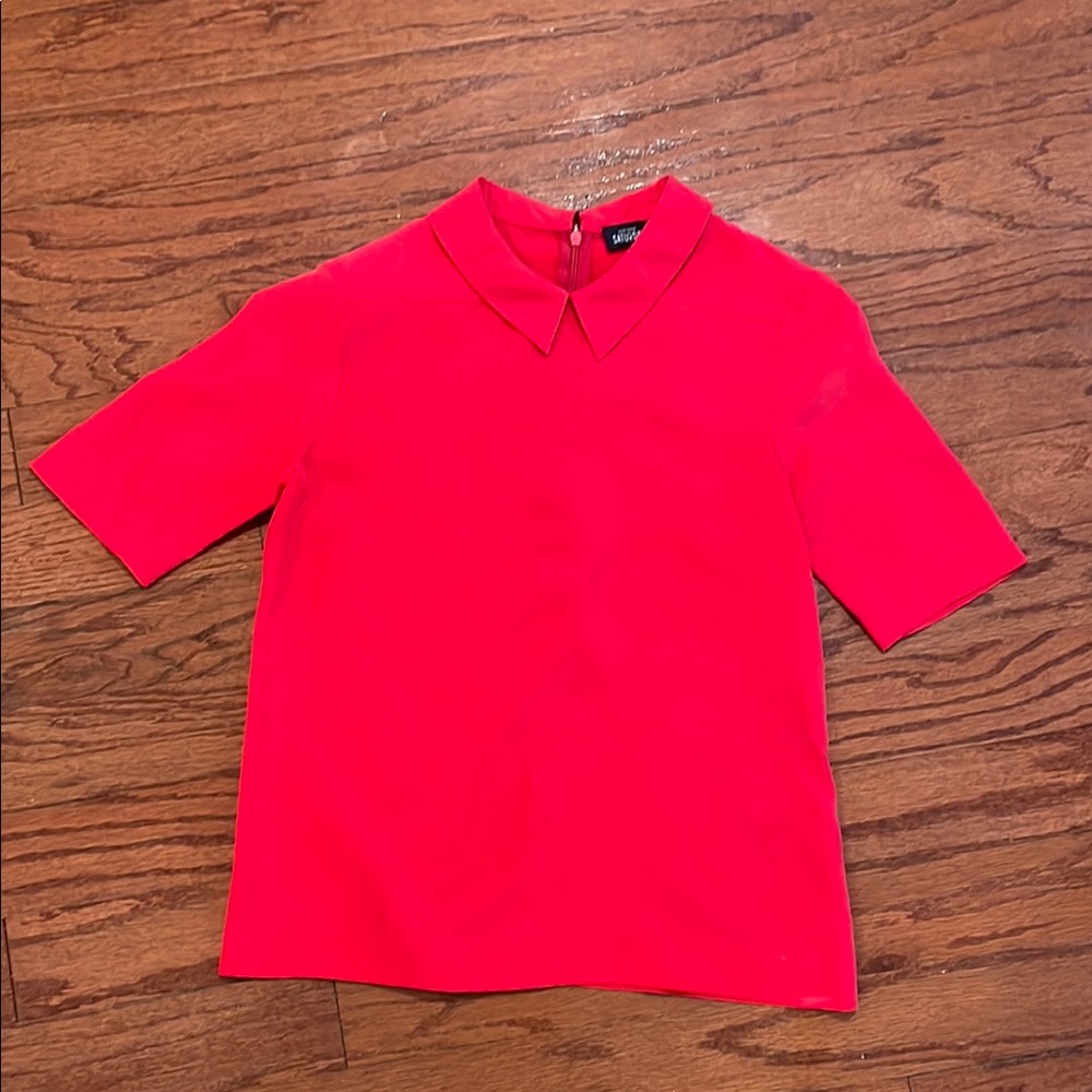 Kate Spade Red Blouse Modern 100% silk